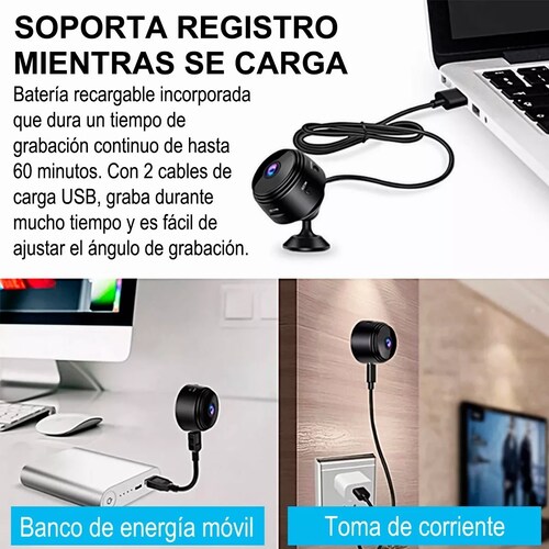 Mini Cámaras De Seguridad Wifi Inalambrico Vigilancia Hd
