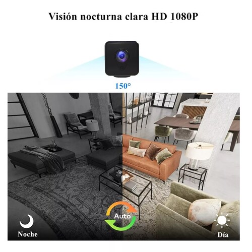Mini Cámara Espía 1080p Wifi Con Batería Recargable 7 Horas