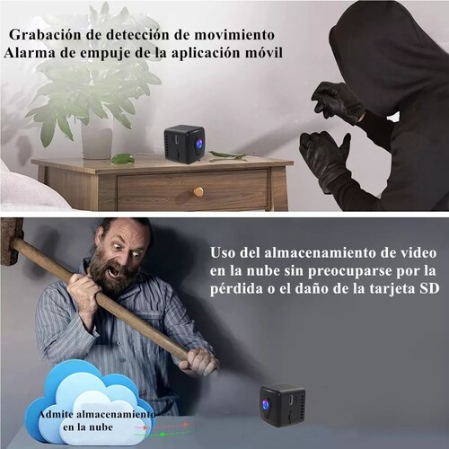 Mini Cámara Espía 1080p Wifi Con Batería Recargable 7 Horas