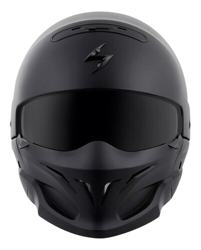 CASCO SCORPION COVERT NEGRO MATE MODULAR HARLEY DAVIDSON 3 EN 1 CERTIFICADO 