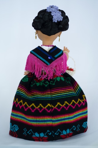 Eulalia Colecciones- Muñeca Mexicana Modelo Querétaro. Pieza de colección de 38 cm. Hecha a Mano. Creación Original, variedad de colores en telas, detalles y accesorios .