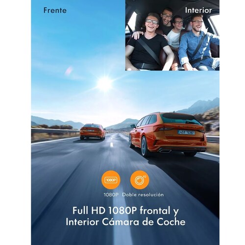 Doble Cámara Para Carro 1080p Hd Frente E Interior