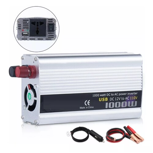 Convertidor De Corriente Auto Para Auto 1000w 12 A 110v