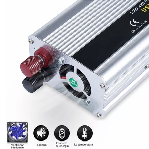 Convertidor De Corriente Auto Para Auto 1000w 12 A 110v