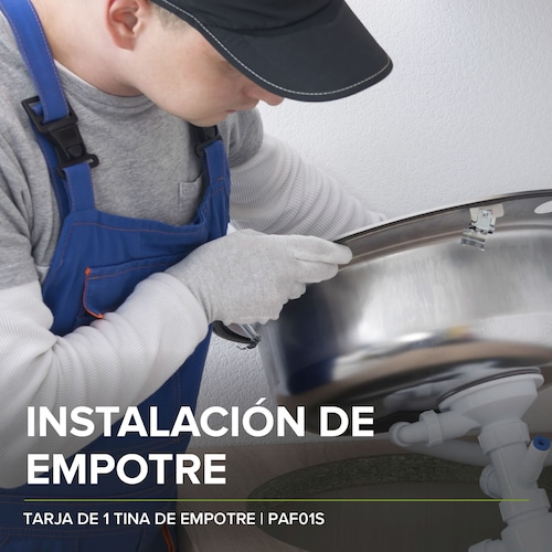 Tarja Fregadero Acero Inoxidable De Empotre PAF01S