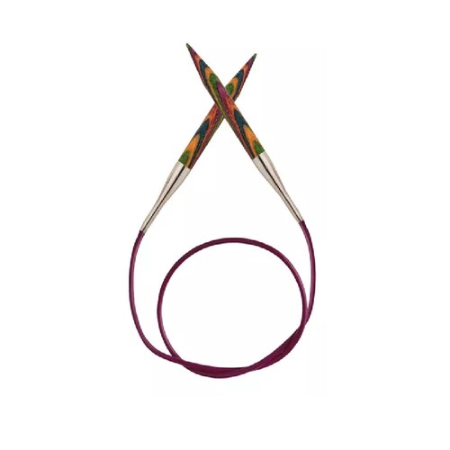 Aguja Circular Madera P/ Tejer Symfonie 80cm No.8mm Knitpro