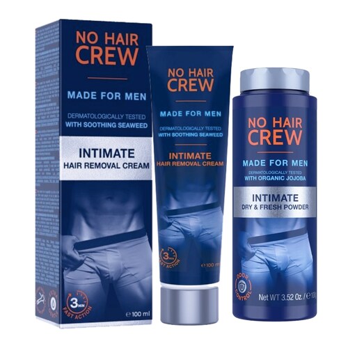 No Hair Crew intimate crema depilatoria íntima para hombre 100ml