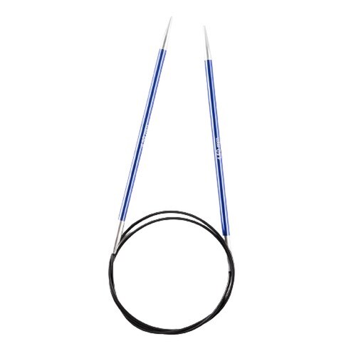 Aguja Circular Aluminio P/ Tejer Zing 80cm No.4.5mm Knitpro