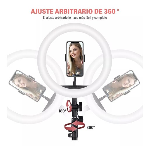 Aro De Luz Led De 10 Pulgadas Con Trípode Luz De Maquillaje