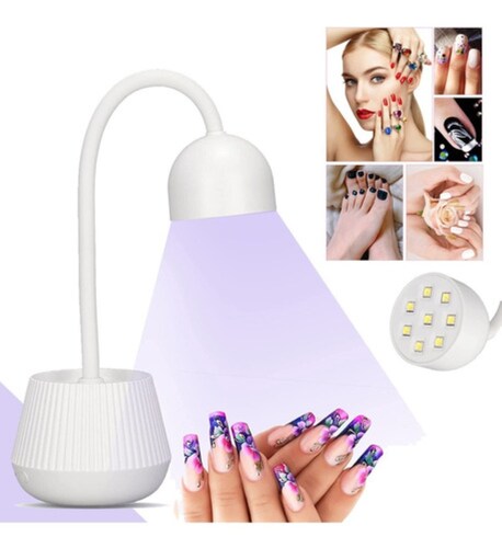 Lámpara De Uñas Uv Led 24w Secadora Uv Uñas Portátil