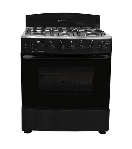 Estufa de Piso Koblenz EK-24N 30" 6 Quemadores Marsella Negra