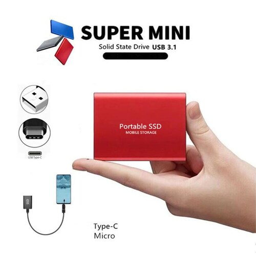 Disco Duro Portátil Mini 4 TB, MXMDD-001-5, 4TB, Negro, 30 MB/s, 37 MB/s, USB-A, USB-C,, SolidMiniDisc
