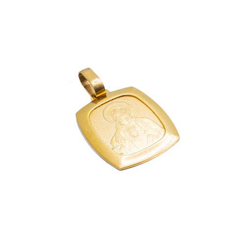 Medalla Sagrado Corazón de Jesús Oro 14 Kilates.