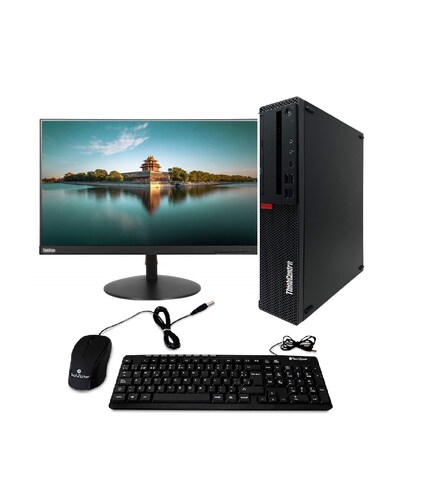 PC Lenovo M900 SFF- Core i5, 6ta gen- 8GB RAM- 500GB HDD- Monitor 22"- Windows 10 Pro- Equipo Clase A, Reacondicionado. .
