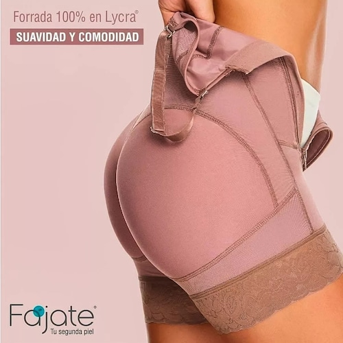 Faja Colombiana Post-Parto Realce Natural Brasier Parcialmente Removible Y De Regalo 30 Unidades De Parches Slim Patch Para Adelgazar Reductores De Celulitis