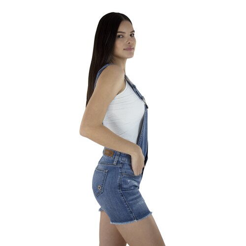 Overol Short Innermotion De Mezclilla Para Mujer. Estilo 1379