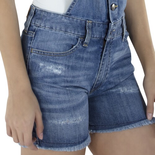Overol Short Innermotion De Mezclilla Para Mujer. Estilo 1379