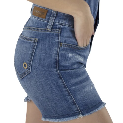 Overol Short Innermotion De Mezclilla Para Mujer. Estilo 1379
