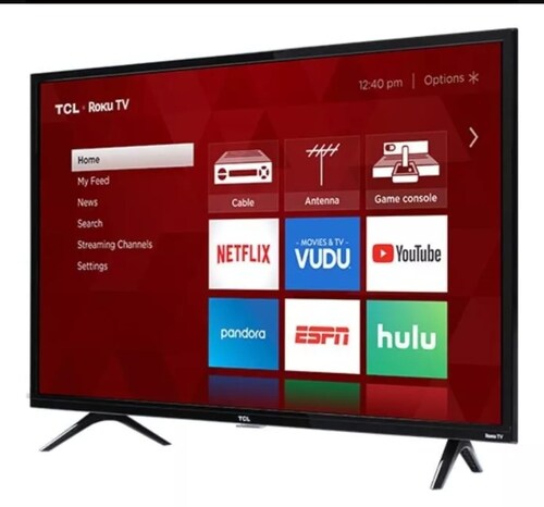 TCL 32" Smart Tv Roku 720p.