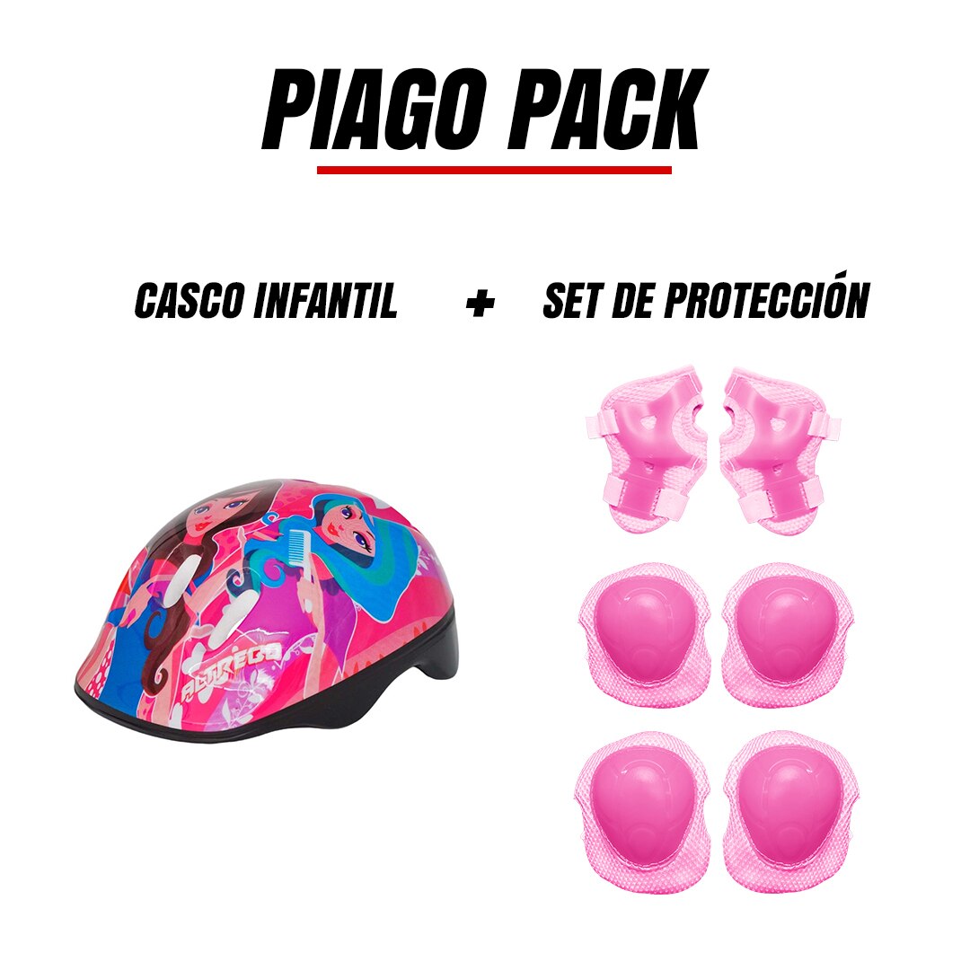 Casco y rodilleras online niña