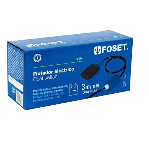 Flotador eléctrico con cable de 3 m, Foset fle-3 49347