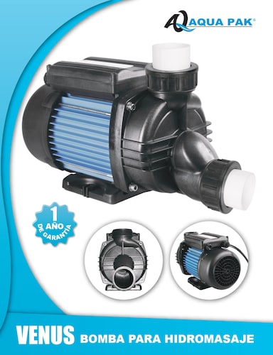Bomba para Hidromasaje Aqua Pak VENUS25 N  2.5  HP 115 Volts