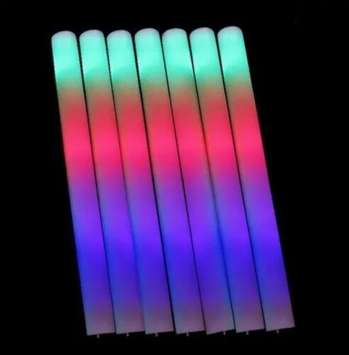 10 Barras De Espuma Luz Led Aplaudidor Vara Palo Stick