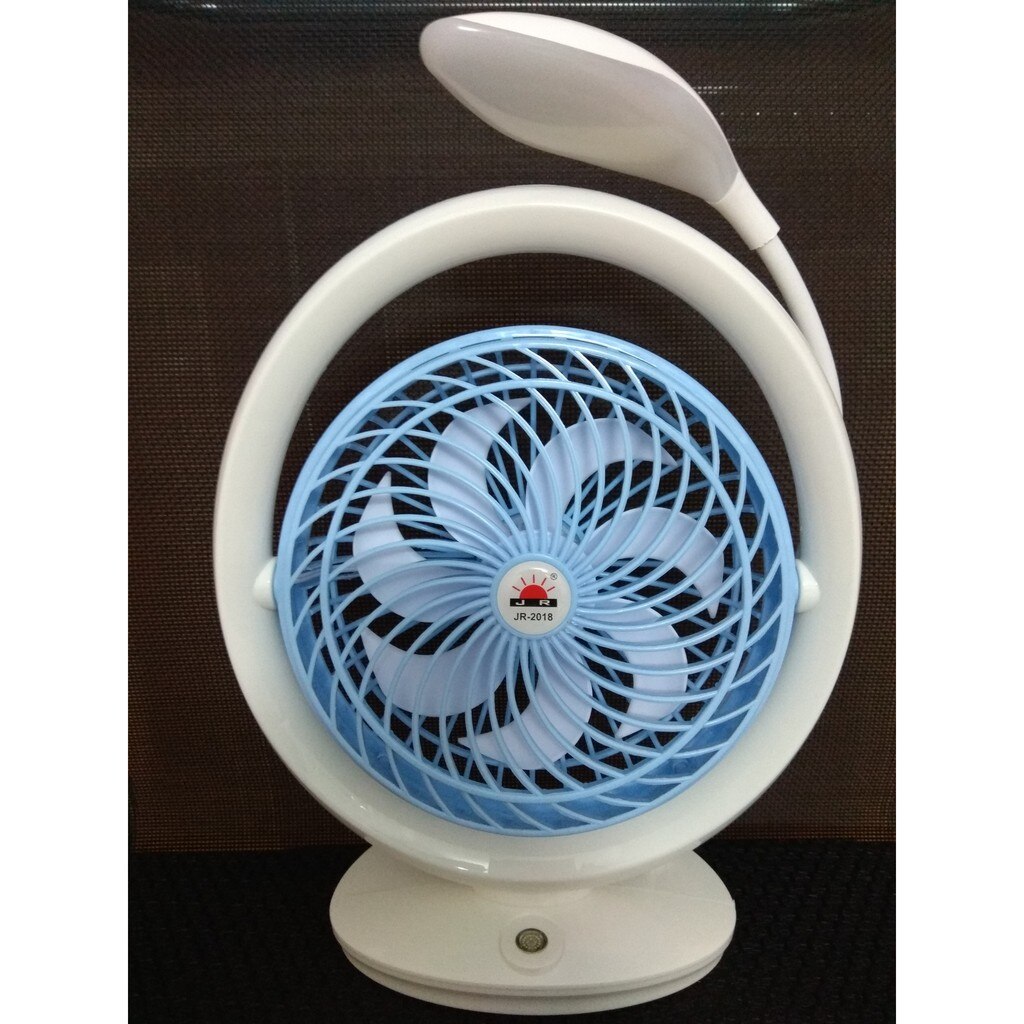 Ventilador Recargable, Plegable Con Luz Led