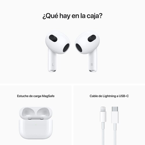 Apple AirPods (3a generación) con estuche de carga MagSafe