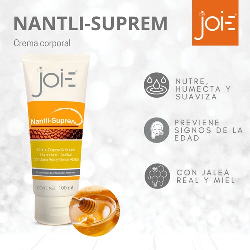 Crema  Corporal Humectante-Nutritiva Con Jalea Real  Y Miel / Be Joie Nantli-Suprem