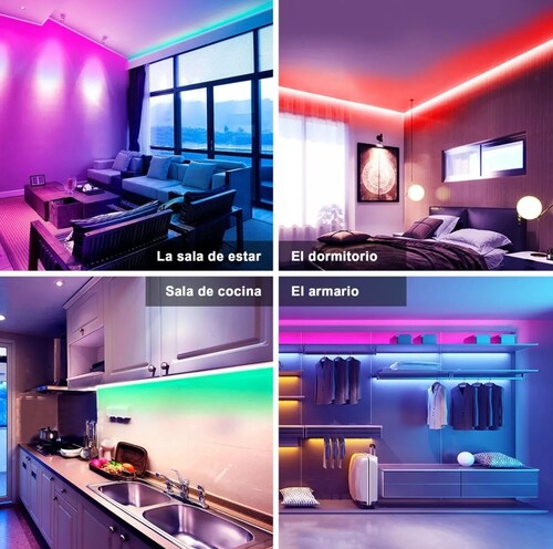 Tiras De Led Rgb 20 Metros Wifi Luces Led Alexa App Control