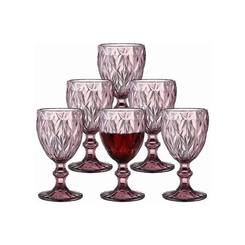 Las mejores ofertas en Copas de vino Rosa de Cristal