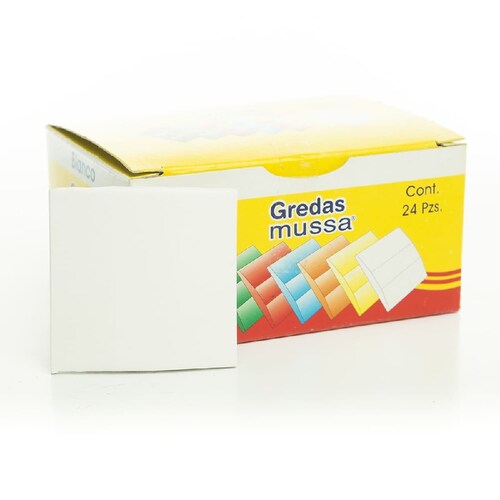 Paquete D/Greda P/ Prendas C/ 24 Pzs. Blanco Mussa