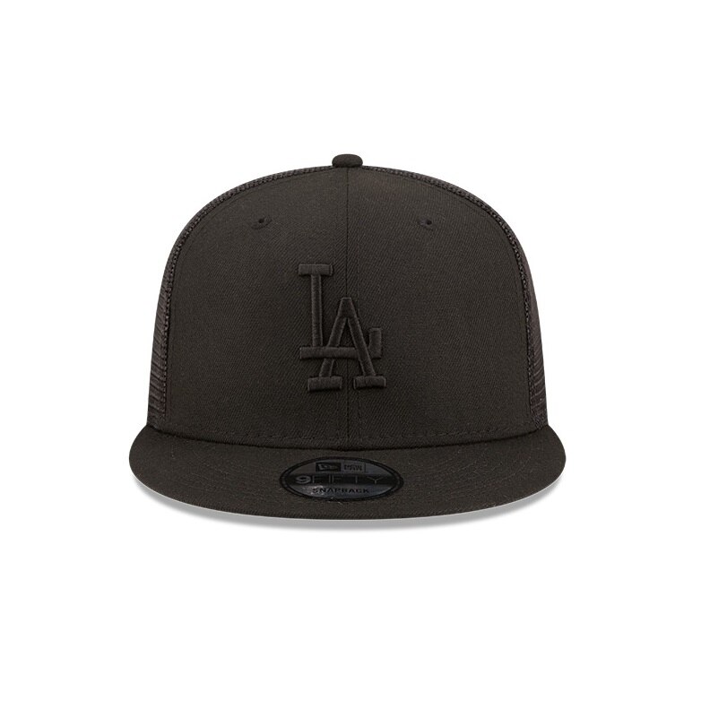 Gorra New Era Camo Team Trucker - Los Angeles Dodgers, Talla única, Color Negro, Diseño Camuflaje, Para Hombre