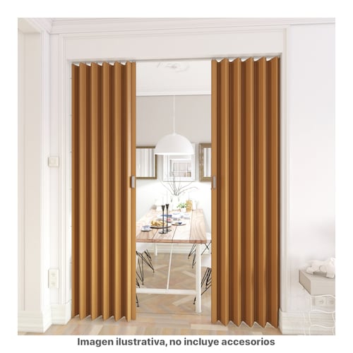 Puertas Plegables Grandes Playcon Color Maple.