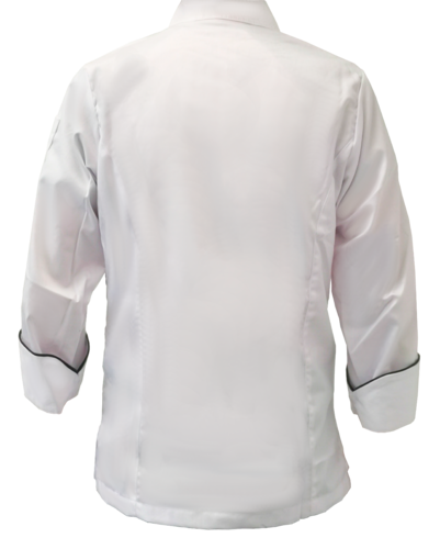 Filipina de Chef Para Hombre color Blanco vivos negros Top Swiss Chef