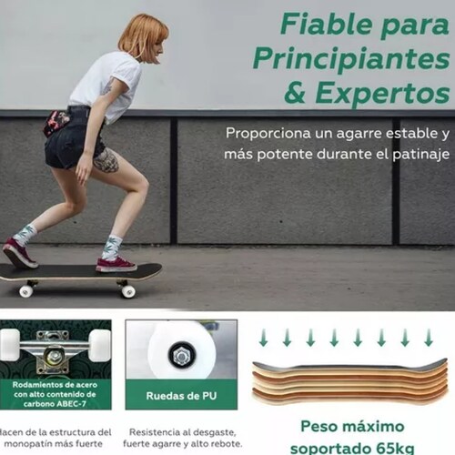 Monopatín Para Principiantes Monopatín Cóncavo Doble