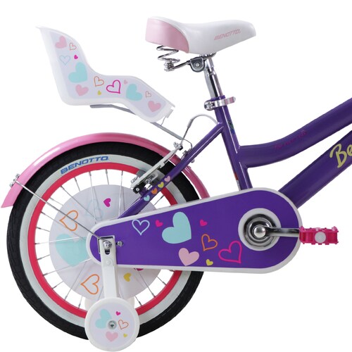 Bicicleta BENOTTO Infantil YUYI R16 Acero 1V. Morado Claro Niña