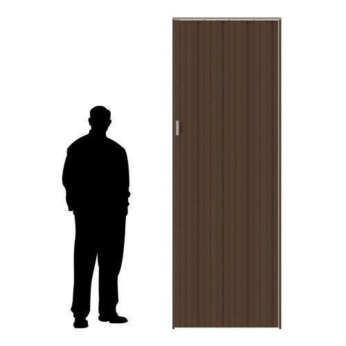 Puerta Plegable Mediana Playcon Color Chocolate.