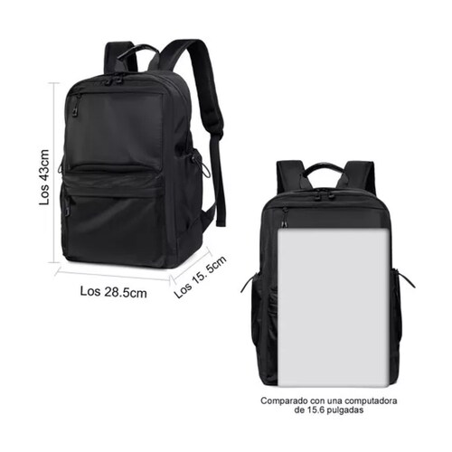 Mochila Multifuncional, Apta Para Portátil De 15,6 Pulgadas.