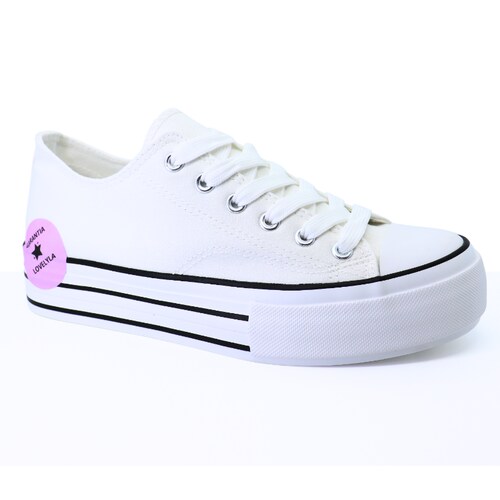 Tenis Sneaker Para Dama Plataforma Casual Blanco Urbano.