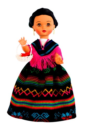 Eulalia Colecciones- Muñeca Mexicana Modelo Querétaro. Pieza de colección de 38 cm. Hecha a Mano. Creación Original, variedad de colores en telas, detalles y accesorios .