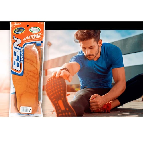 Plantillas Unisex Zapatos Hombre Mujer Anatómicas Boston Naranja