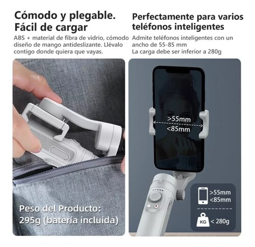 Estabilizador Gimbal Axnen Hq3 3 Ejes Plegable Para Celular 
