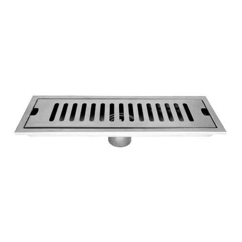 Coladera Para Baño o Regadera Acero Inoxidable 10x40cm con trampa