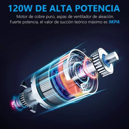 Aspiradora Portátil Para Auto Y Hogar