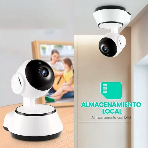 Cámara De Seguridad Para Interiores Con Visión Nocturna Y Audio Wifi  Hd720p.