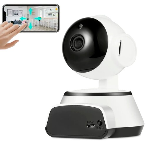 Cámara De Seguridad Para Interiores Con Visión Nocturna Y Audio Wifi  Hd720p.
