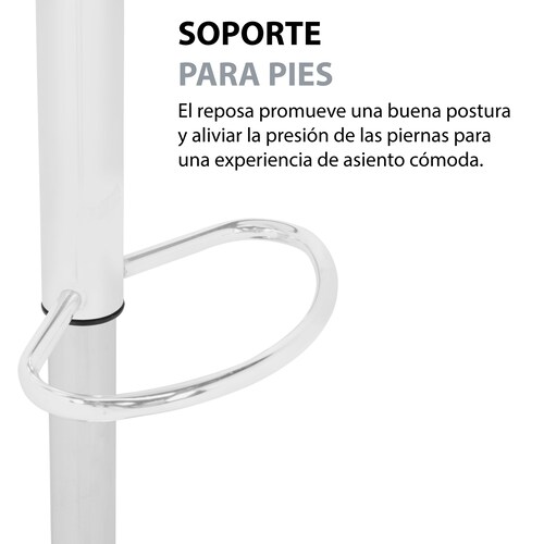 Kit de2 Banco Alto Onof para Barra con Respaldo Giratorio y Altura Ajustable, Bancos para Bar Restaurante Cafetería