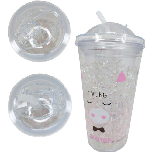 Vaso helado de gel estampado animales 450 ml